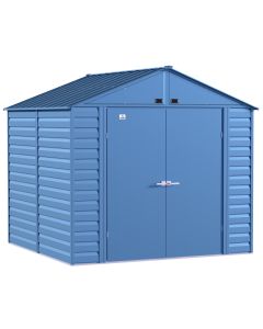Arrow Select Steel Storage Shed, 8x8, Blue Grey
