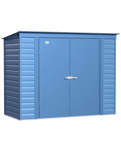Arrow Select Steel Storage Shed, 8x4, Blue Grey