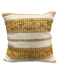 Mineral striped cushion 18" x 18" - Yellow