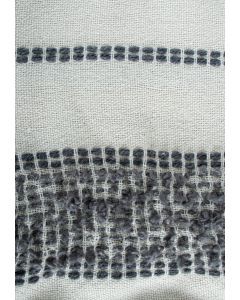 Mineral striped throw 50" x 60" - Blue grey