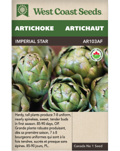 Imperial Star Certified Organic Artichokes Vegetables Seeds - West Coast Seeds
