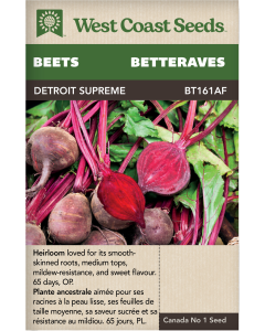 Detroit Supreme Red Beets Vegetables Seeds - West Coast Seeds