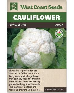 Skywalker F1 (Coated) Certified Organic Main Cauliflower Vegetable Seeds - West Coast Seeds - CF346A