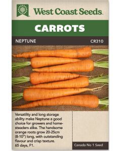 Neptune F1 Imperator Carrots Vegetable Seeds - West Coast Seeds - CR310A
