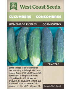 Homemade Pickles Pickling Cucumbers Vegetables Seeds - West Coast Seeds