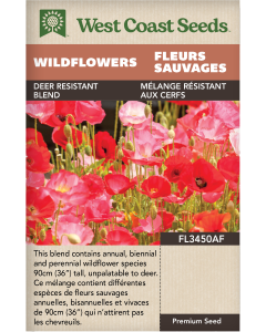 Deer Resistant Mix Blend Wildflowers Flowers Seeds - West Coast Seeds