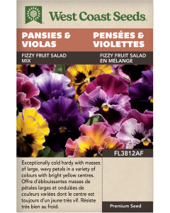 Fizzy Fruit Salad Mix Perennial Pansies & Violas Flowers Seeds - West Coast Seeds