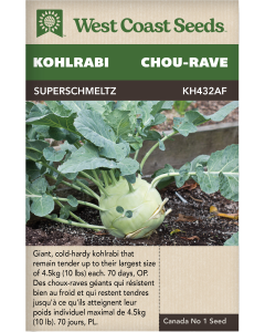 Superschmeltz Kohlrabi Vegetables Seeds - West Coast Seeds