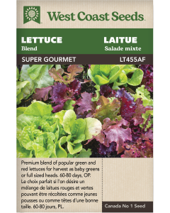 Super Gourmet Salad Blend Lettuce Vegetables Seeds - West Coast Seeds