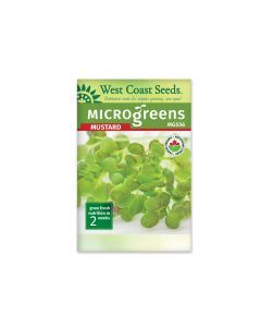 Microgreen Mustard Certified Organic Vegetable Seeds - West Coast Seeds - MG556A