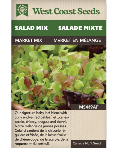 West Coast Market Mix Blend Mescluns Vegetables Seeds - West Coast Seeds