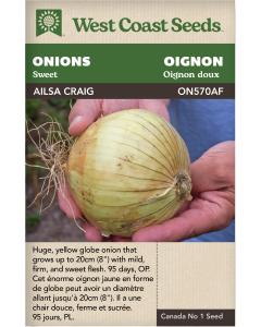 Ailsa Craig Sweet Onions Vegetables Seeds - West Coast Seeds