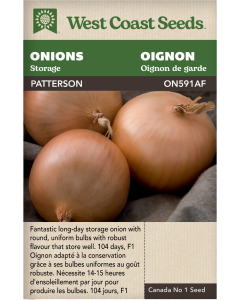 Patterson F1 (Coated) Sweet Onions Vegetables Seeds - West Coast Seeds