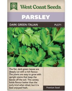Dark Green Italian Plain Parsley Herb Seeds - West Coast Seeds - PL571A