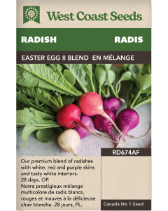 Easter Egg II Blend Radishes Vegetables Seeds - West Coast Seeds