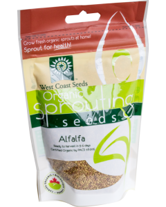 Alfalfa Certified Organic Sprouting Alfalfa Vegetable Seeds - West Coast Seeds - SS101A