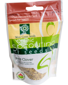 Red Clover Certified Organic Sprouting Clover Vegetable Seeds - West Coast Seeds - SS105A