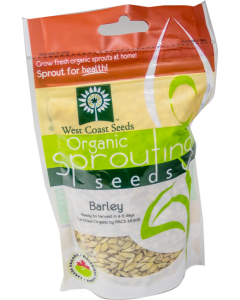 Barley Certified Organic Sprouting Barley Vegetable Seeds - West Coast Seeds - SS114A