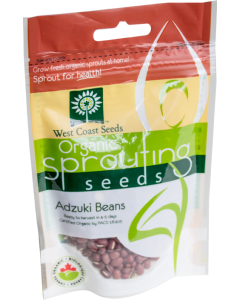 Adzuki Certified Organic Sprouting Adzuki Vegetable Seeds - West Coast Seeds - SS115A