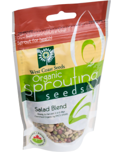 Salad Mix Certified Organic Sprouting Salad Mix Vegetable Seeds - West Coast Seeds - SS250A