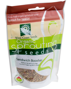 Sandwich Booster Certified Organic Sprouting Sandwich Booster Vegetable Seeds - West Coast Seeds - SS252A