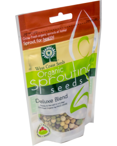 Deluxe Mix Certified Organic Sprouting Deluxe Mix Vegetable Seeds - West Coast Seeds - SS254A