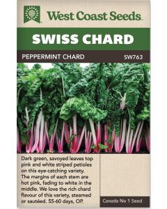 Peppermint Swiss Chard Vegetable Seeds - West Coast Seeds - SW763A