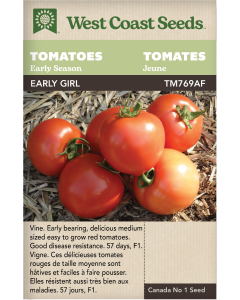 Early Girl F1 Early Tomatoes Vegetables Seeds - West Coast Seeds