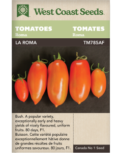 La Roma F1 Roma Tomatoes Vegetables Seeds - West Coast Seeds