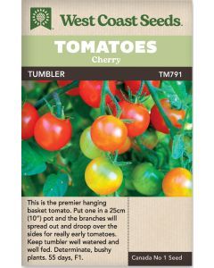 Tumbler Cherry F1 Cherry Tomatoes Vegetable Seeds - West Coast Seeds - TM791A