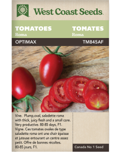 Optimax F1 Roma Tomatoes Vegetables Seeds - West Coast Seeds