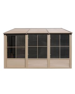 Gazebo Penguin Florence Add-A-Room with Metal Roof 10 Ft. x 16 Ft. in Sand