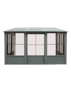 Gazebo Penguin Florence Add-A-Room with Metal Roof 8 Ft. x 12 Ft. in Slate