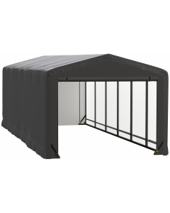 ShelterTube Wind and Snow-Load Rated Garage, 10x27x8 Gray