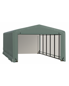 ShelterTube Wind and Snow-Load Rated Garage, 12x23x8 Green