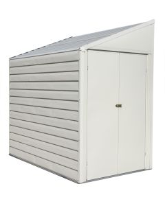 Yardsaver® 4 x 7 ft Steel Storage Shed Pent Roof Eggshell