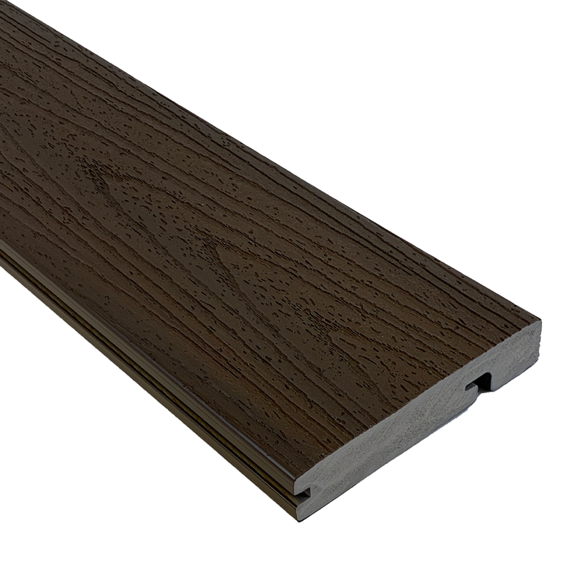 IPATIO PRIME 12ft Chocolate Foamed PVC Stair Nosing Board