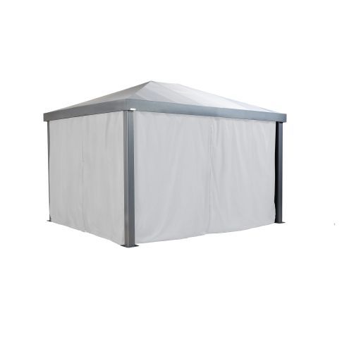 Sojag, rideaux blancs pour abri soleil Monteserra, 10 pi x 12 pi, polyester