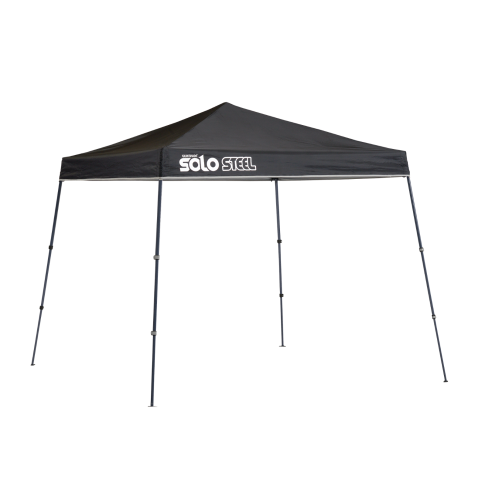 Solo Steel 50 9 x 9 pi Abri à Pattes Inclinées  - Noir