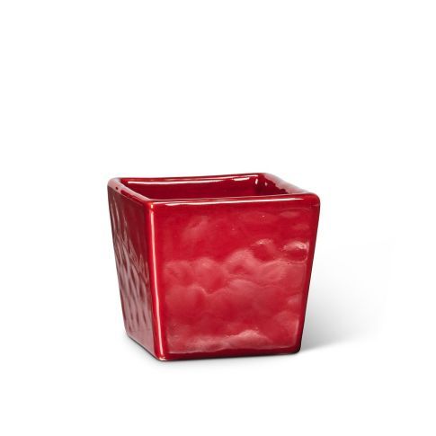 Mini Square Planter Red