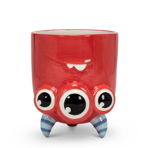 Upside Down Monster Mug Red