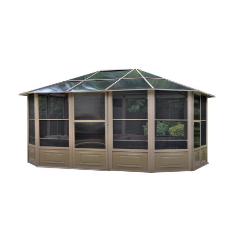 Gazebo Penguin Florence Solarium 12 Ft. x 15 Ft. in Sand