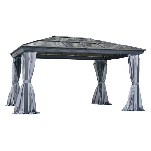 Gazebo Penguin Venus Gazebo 12 Ft. x 14 Ft. in Slate