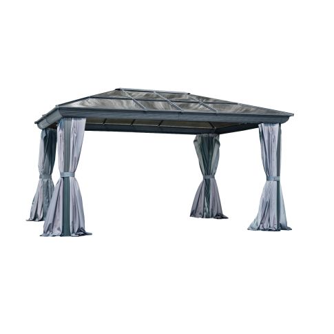 Gazebo Penguin Venus Gazebo 12 Ft. x 16 Ft. in Slate