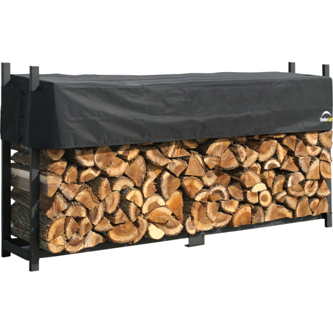 Ultra Duty Firewood Rack with Cover 8 ft