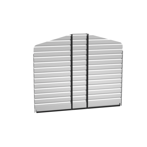 Arrow 12X9后墙套件 钢制车棚专用, 炭灰色