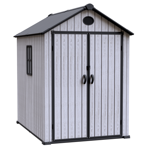 Cabanon en résine Arrow série 6x8 gris cendré