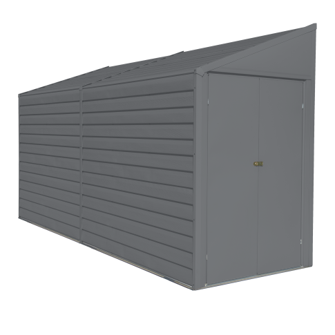 Arrow Yardsaver® 4 X 10 Ft Steel Storage Shed Charcoal