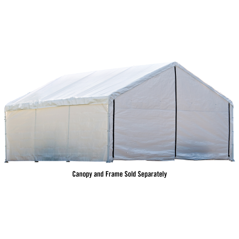 Canopy Enclosure Kit 18 × 40 ft. White (FR Rated - Frame and Canopy Sold Separately)