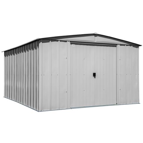 Arrow Classic Steel Storage Shed, 10x12, Gris pâle